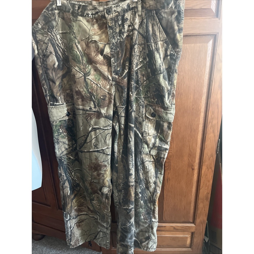 Vtg Liberty Timber Camo Cargo Hunting Pants Sz XL‎ 42-44x 32"Inseam
